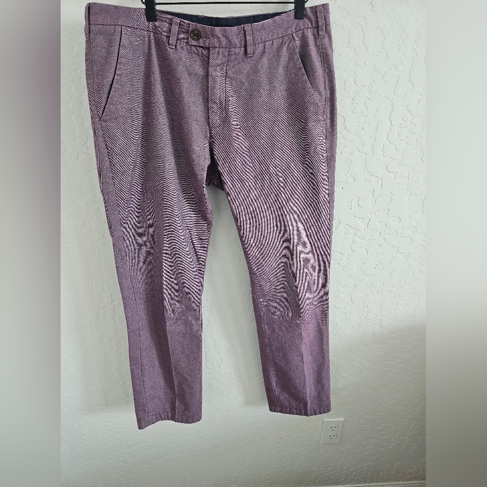 Ted Baker London‎ Slim Fit Chino Trousers – Mauve Purple – Size 36R
